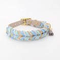 Bild in Galerie-Betrachter laden, BioThane Halsband Blue Water 2.0 – blau & grau
