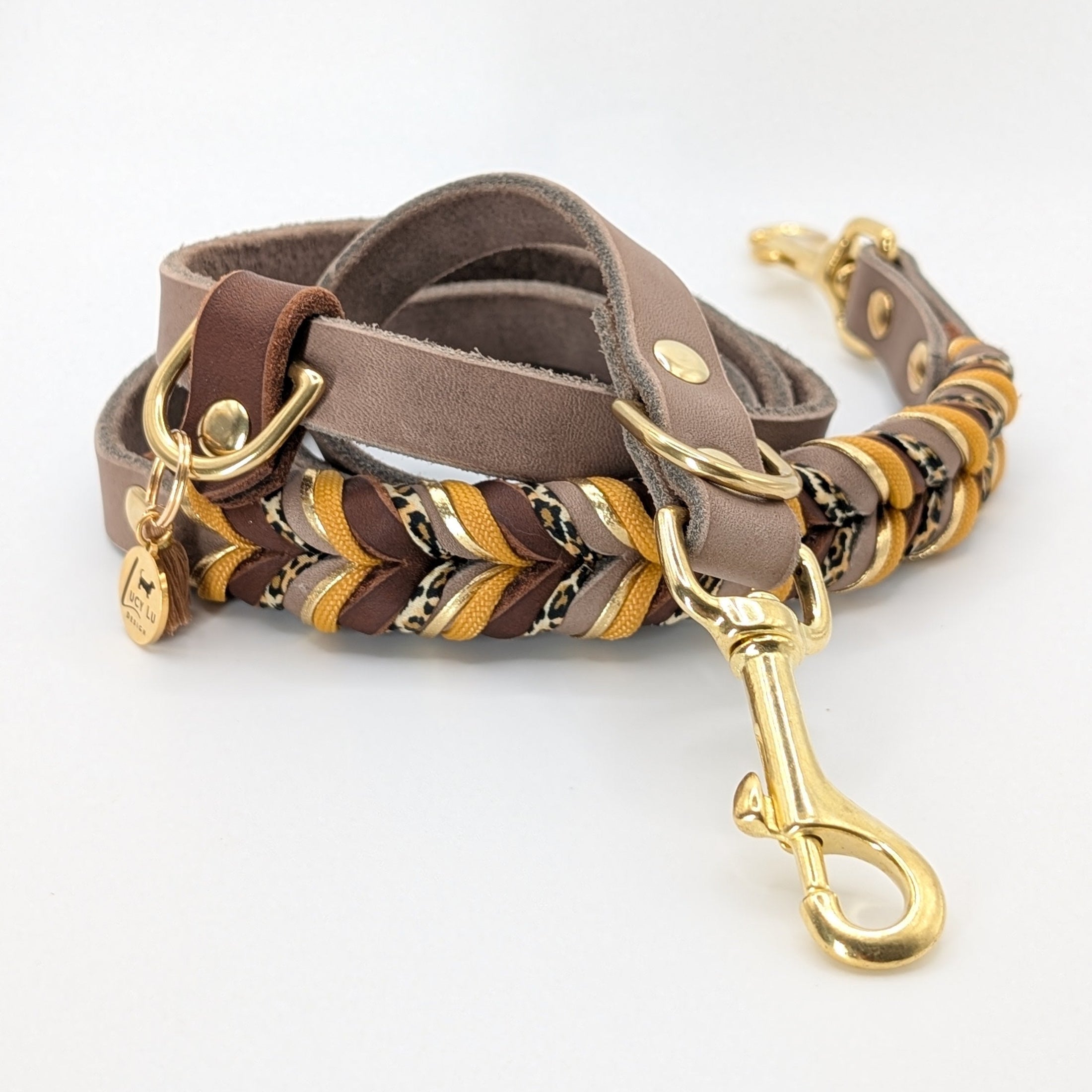 Leder Hundeleine „Leo“ handgemacht