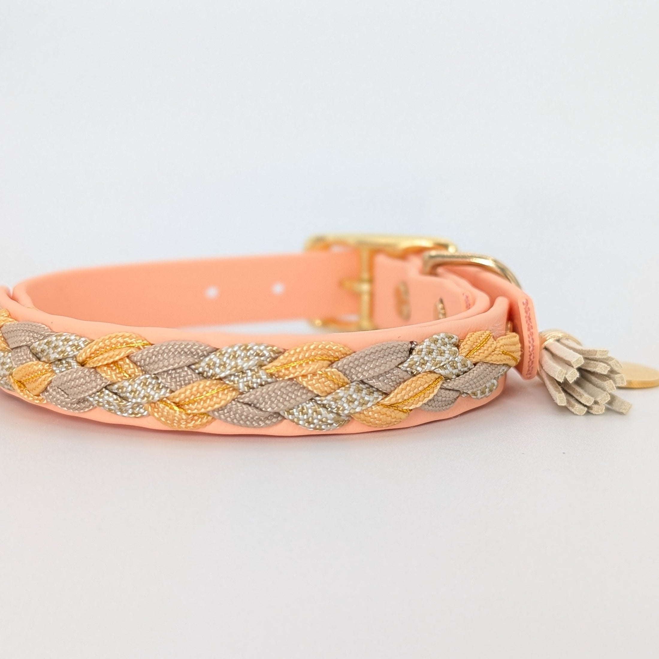 Calma Peanut – Halsband aus geflochtenem Paracord