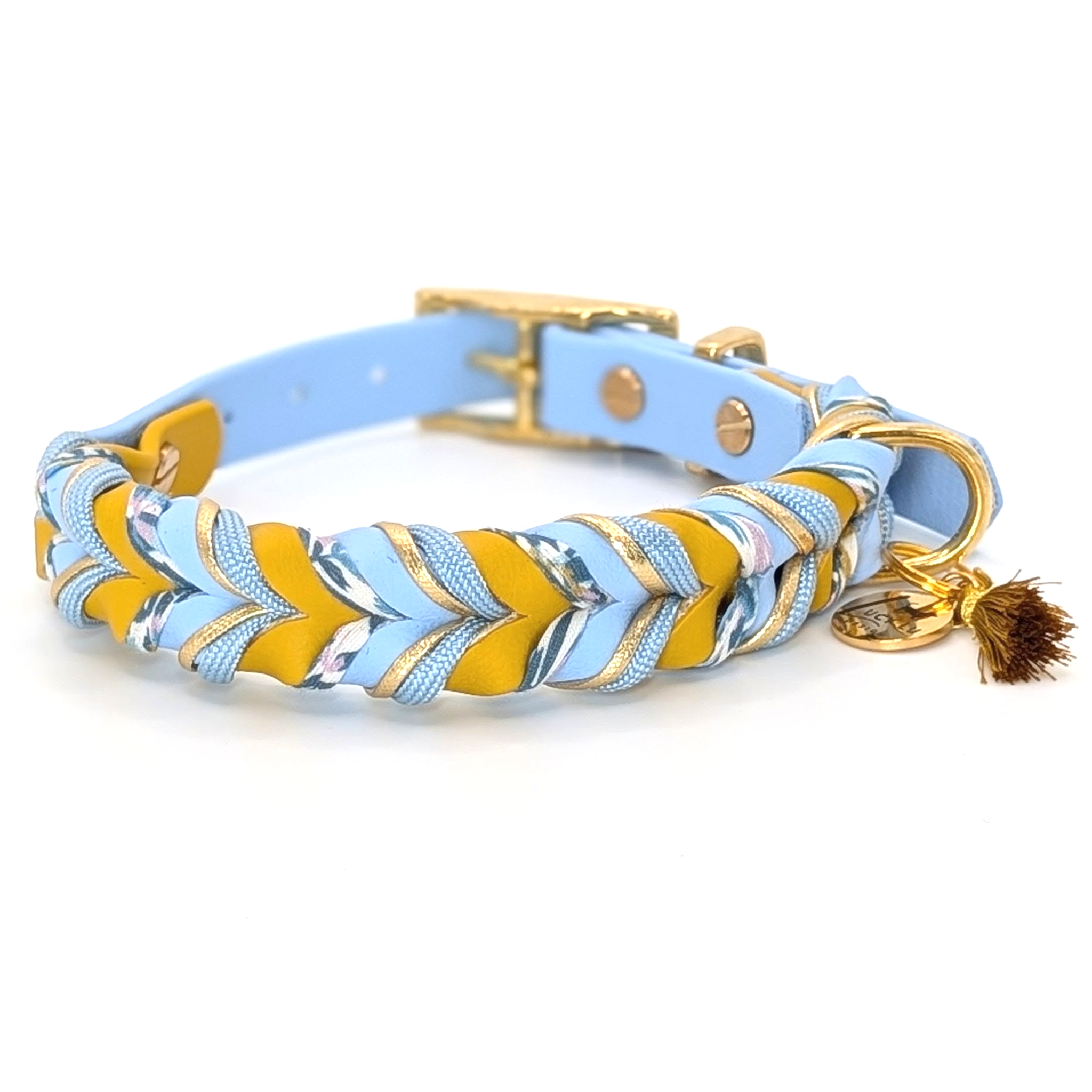Daily Deluxe Halsband – geflochtenes BioThane® Hundehalsband, individuell konfigurierbar in Größe, Breite & Farbe