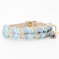 Bild in Galerie-Betrachter laden, BioThane Halsband Blue Water 2.0 – blau & grau
