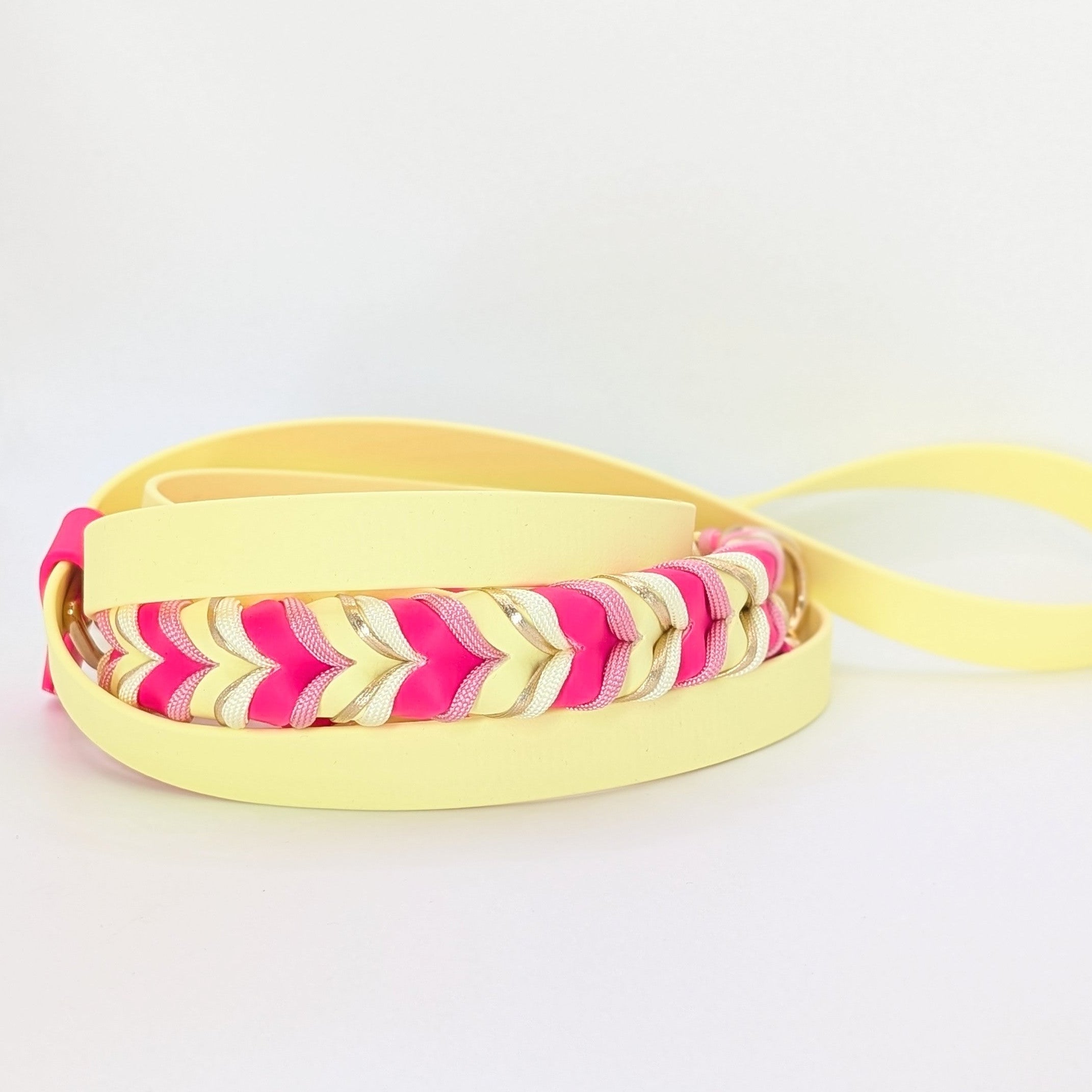 BioThane Leine Candy Cream 2.0 – Pastellgelb & Pink