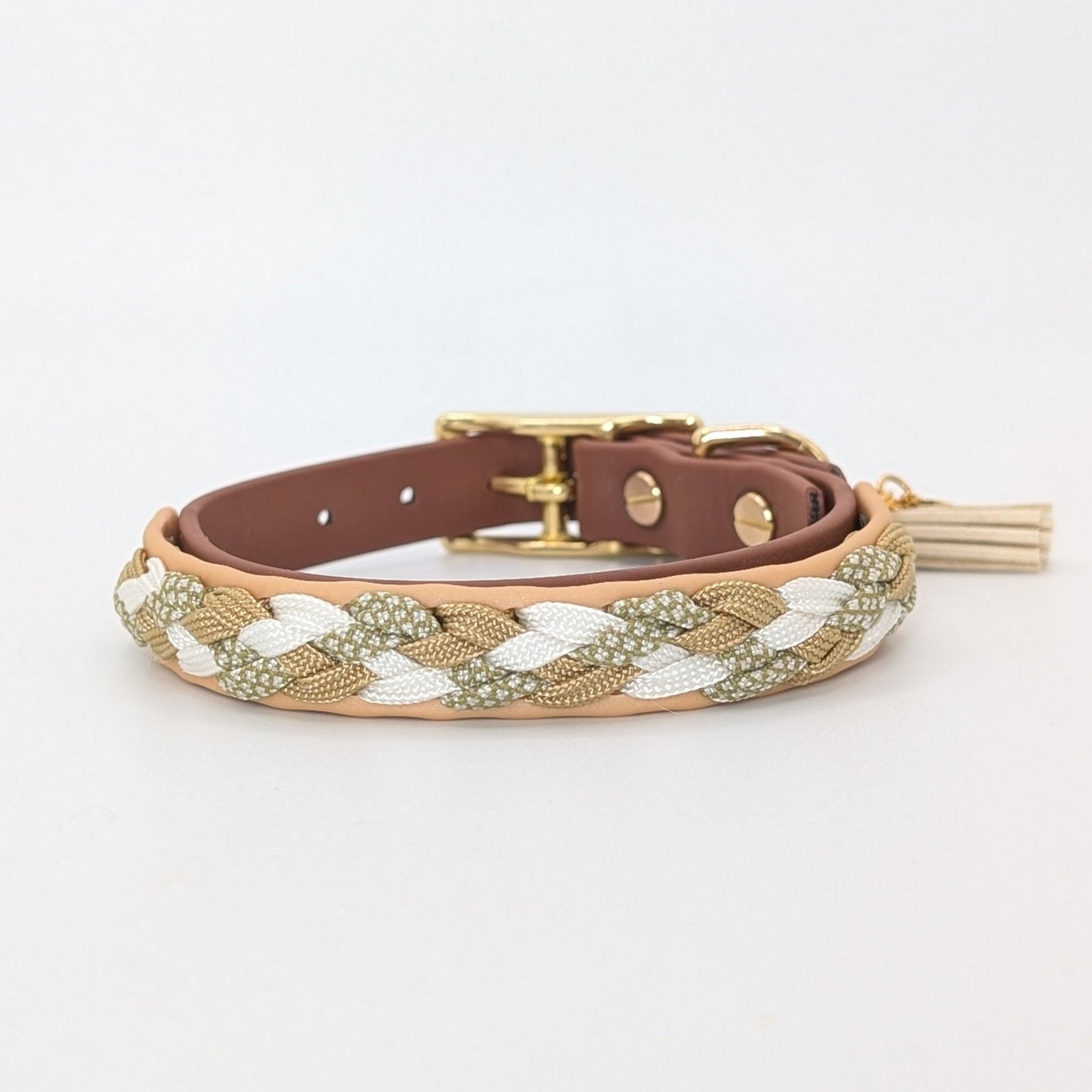 Calma Loam – Hundehalsband mit geflochtenem Detail aus Paracord, handgemacht, Calma Kollektion“