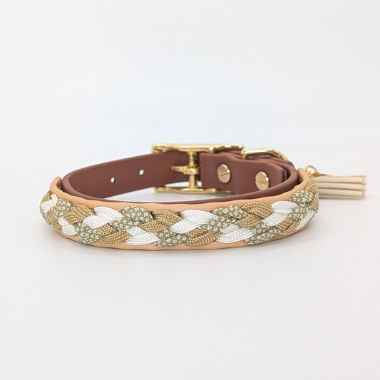 Calma Loam – Hundehalsband mit geflochtenem Detail aus Paracord, handgemacht, Calma Kollektion“