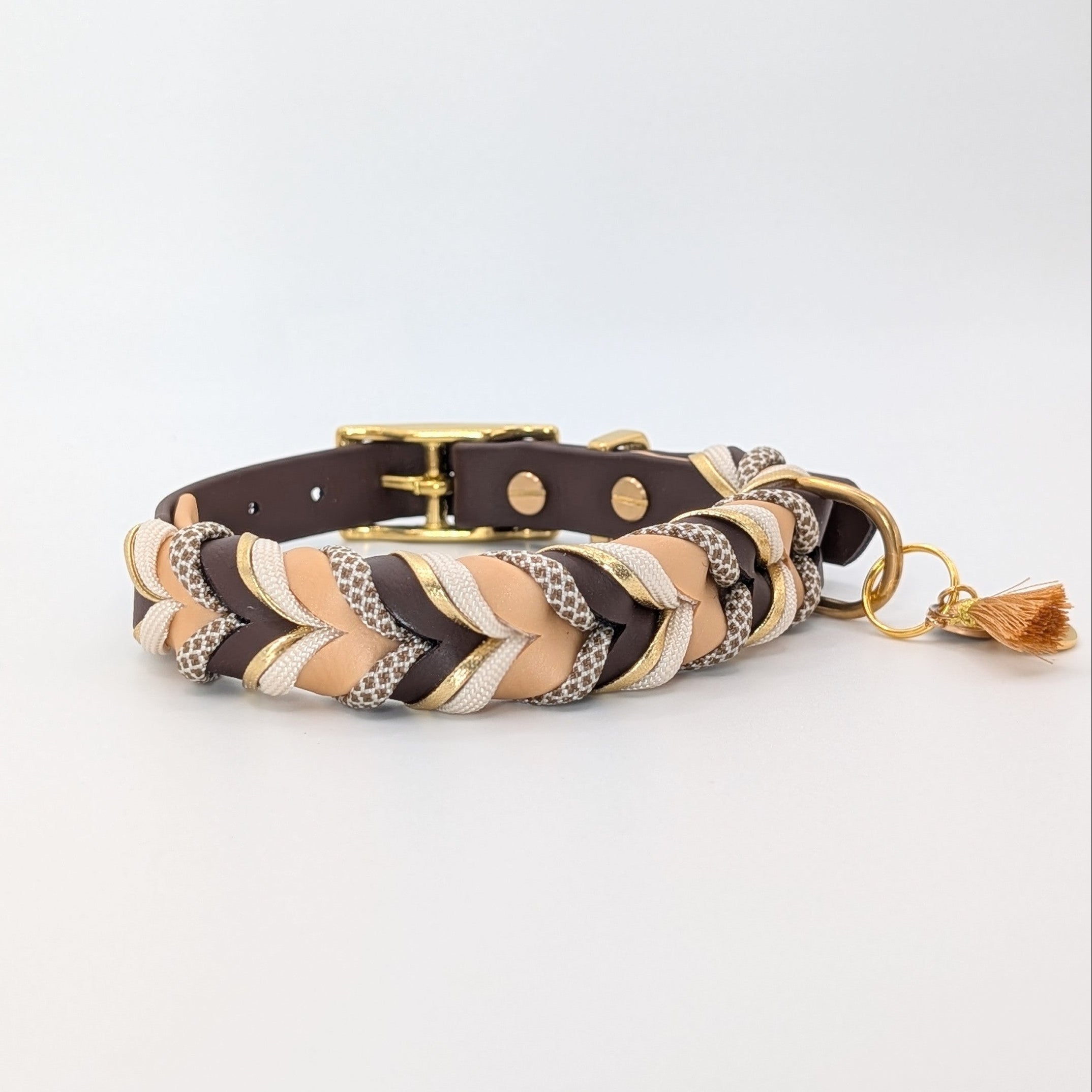 BioThane Halsband Mocha Cream – pflegeleicht & zeitlos