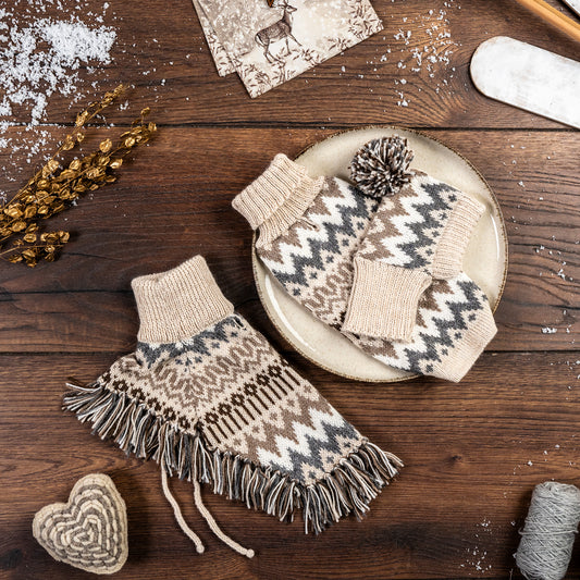 Hundeponcho Woolly Winter – handgefertigt von Alqo Wasi aus Alpakawolle.